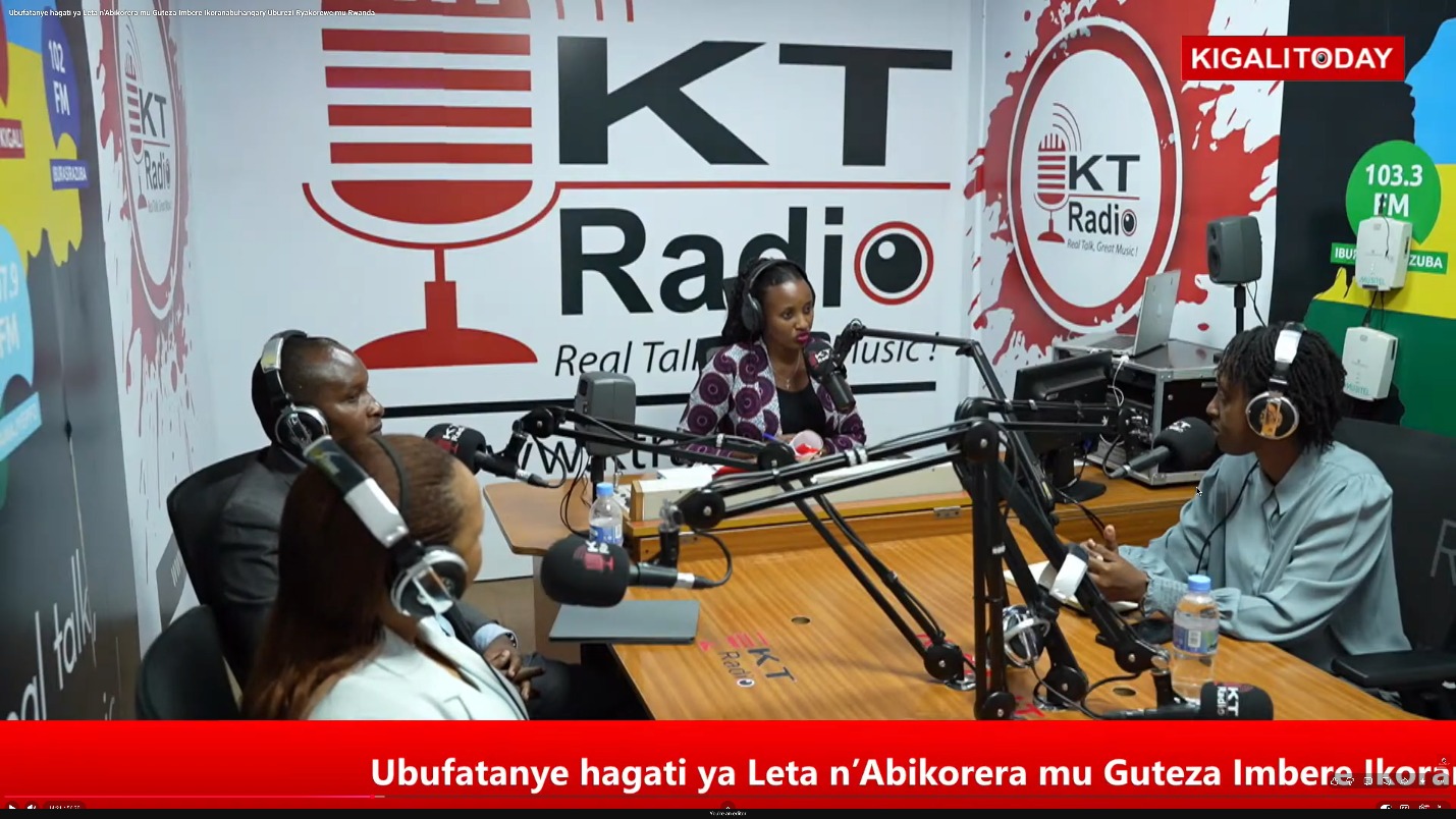 Panelists at EdTech Mondays Rwanda discuss public-private collaboration at KT Radio